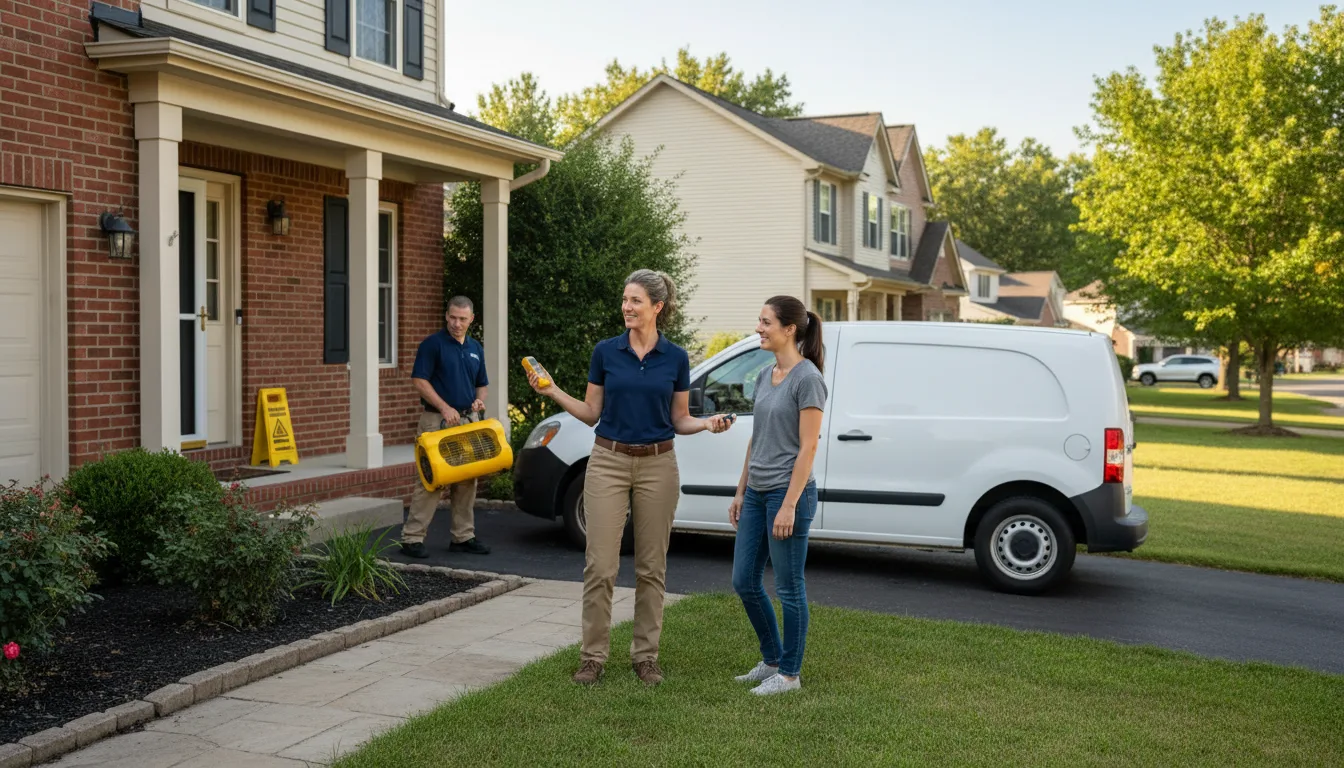 Residential water damage restoration in Milford, ME